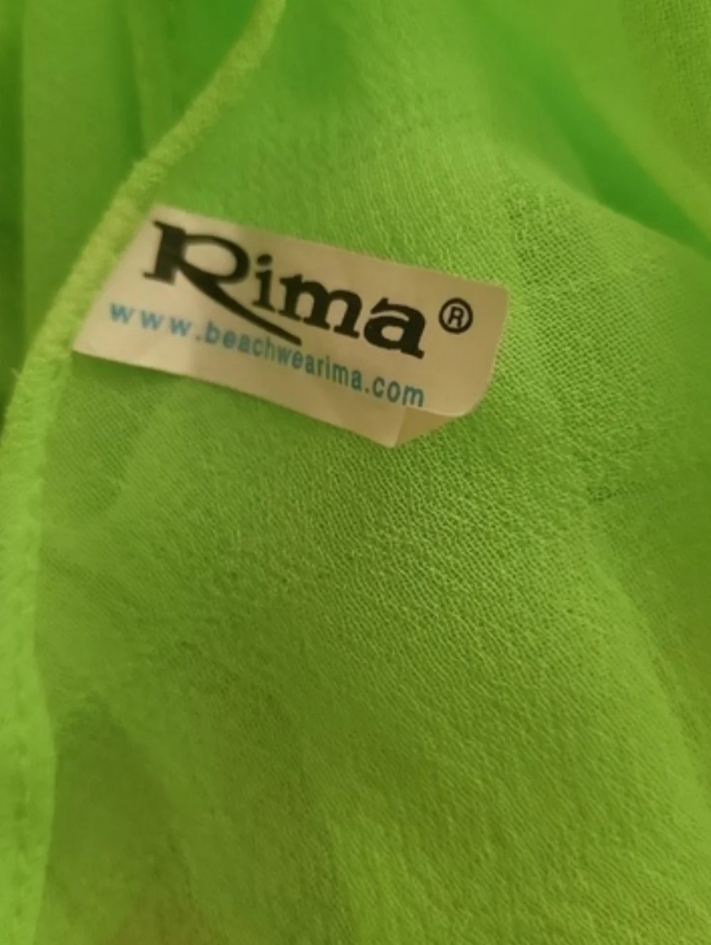 Rima Handpainted Green Floral Triangle Scarf Chiffon Terivoile Fringe